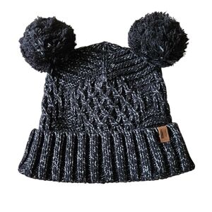 Roots youth toque with pom poms